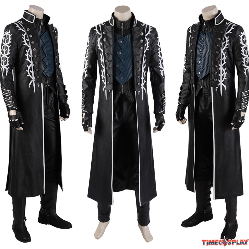 Costumes Reenactment Theatre Men Devil May Cry Costume Vergil Cosplay Halloween Outfits