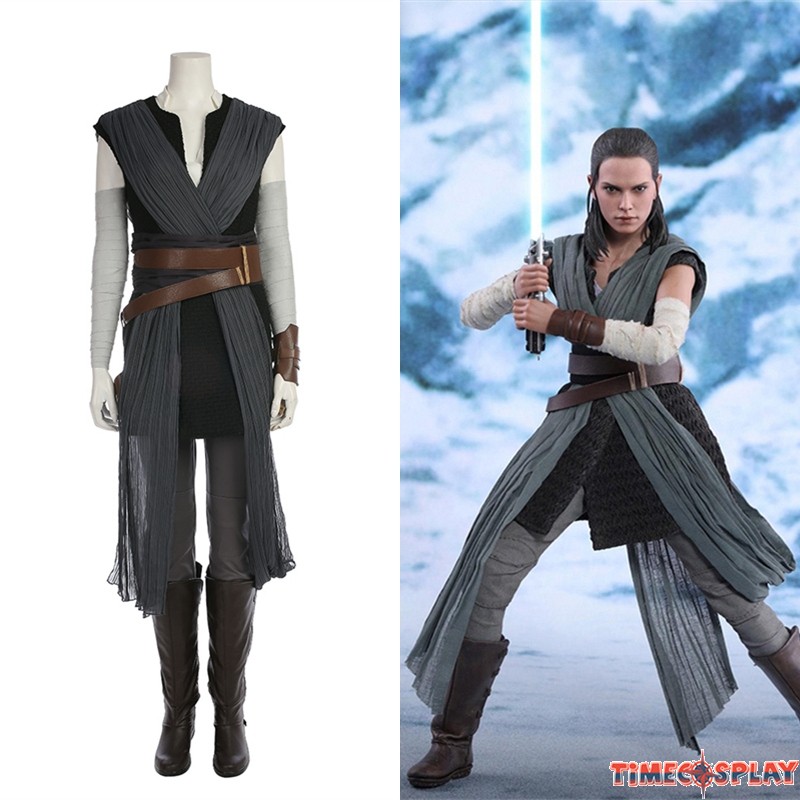 Uitmaken Verbinding kanker Star Wars 8 The Last Jedi Rey Costume Cosplay Outfit