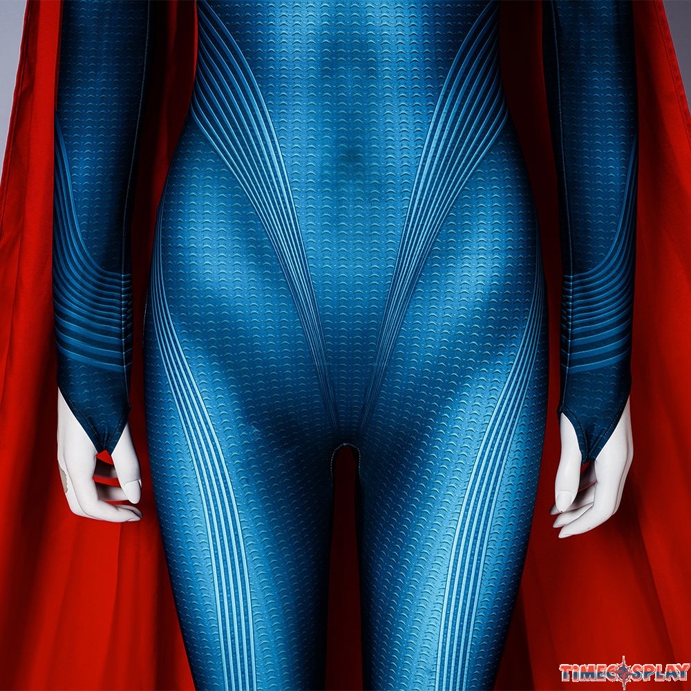 Black Superwoman Jumpsuit The Flash Cosplay Costume Spandex Suit