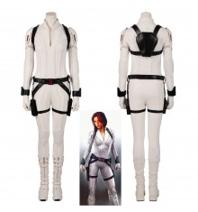 2020 Black Widow Cosplay Costume White Jumpsuit